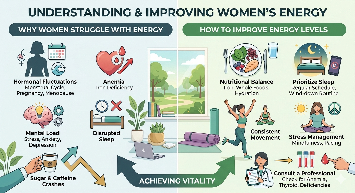 Why Women Struggle With Energy Levels and How to Improve Them
